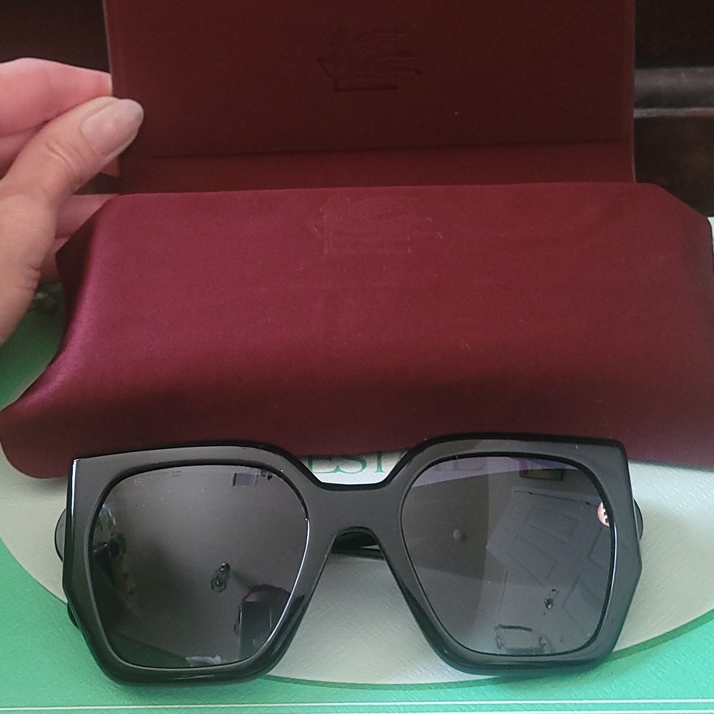 NEW Etro Paisley Black Women's Sunglasses - Picture 8 of 13